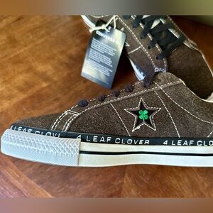 NIB Converse x Patta One Star Pro Limited Edition 4-Leaf Clover Suede 4.5M/6W